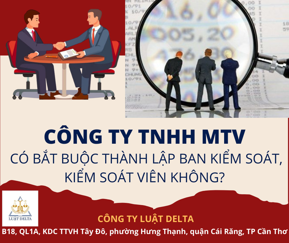 CÔNG TY TNHH MTV CÓ BẮT BUỘC THÀNH LẬP BAN KIỂM SOÁT, KIỂM SOÁT VIÊN KHÔNG?